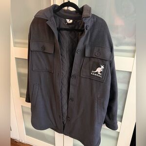 Kangol Women’s Dark Gray Shirt Jacket